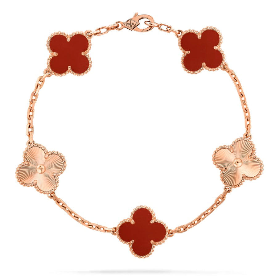 سوار فانكليف احمر و ذهبي