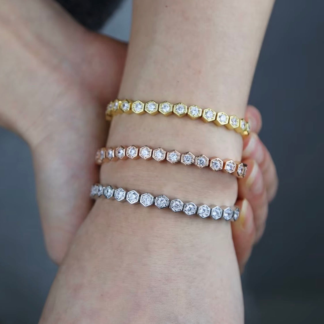 Tennis Beehives bracelet