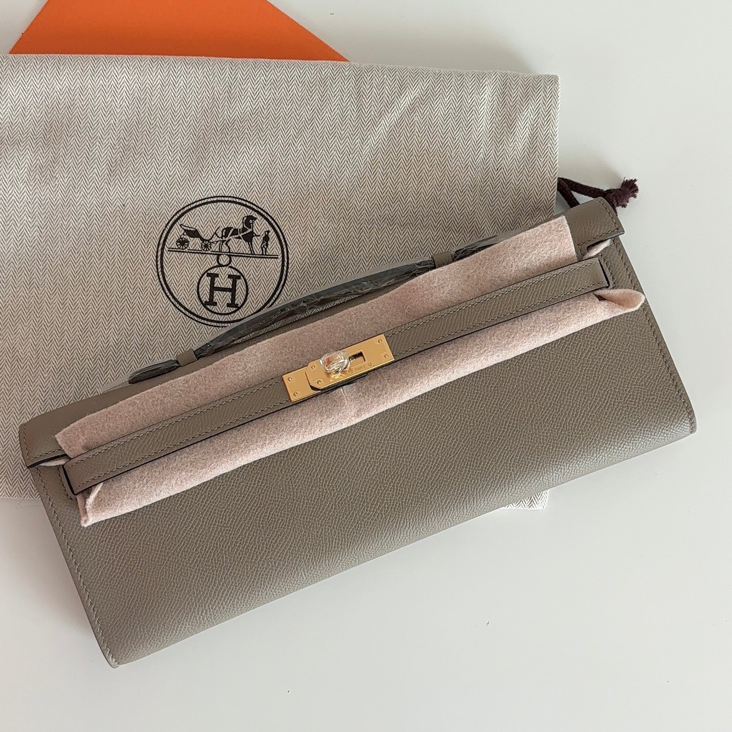 Hermes Kelly Cut Clutch