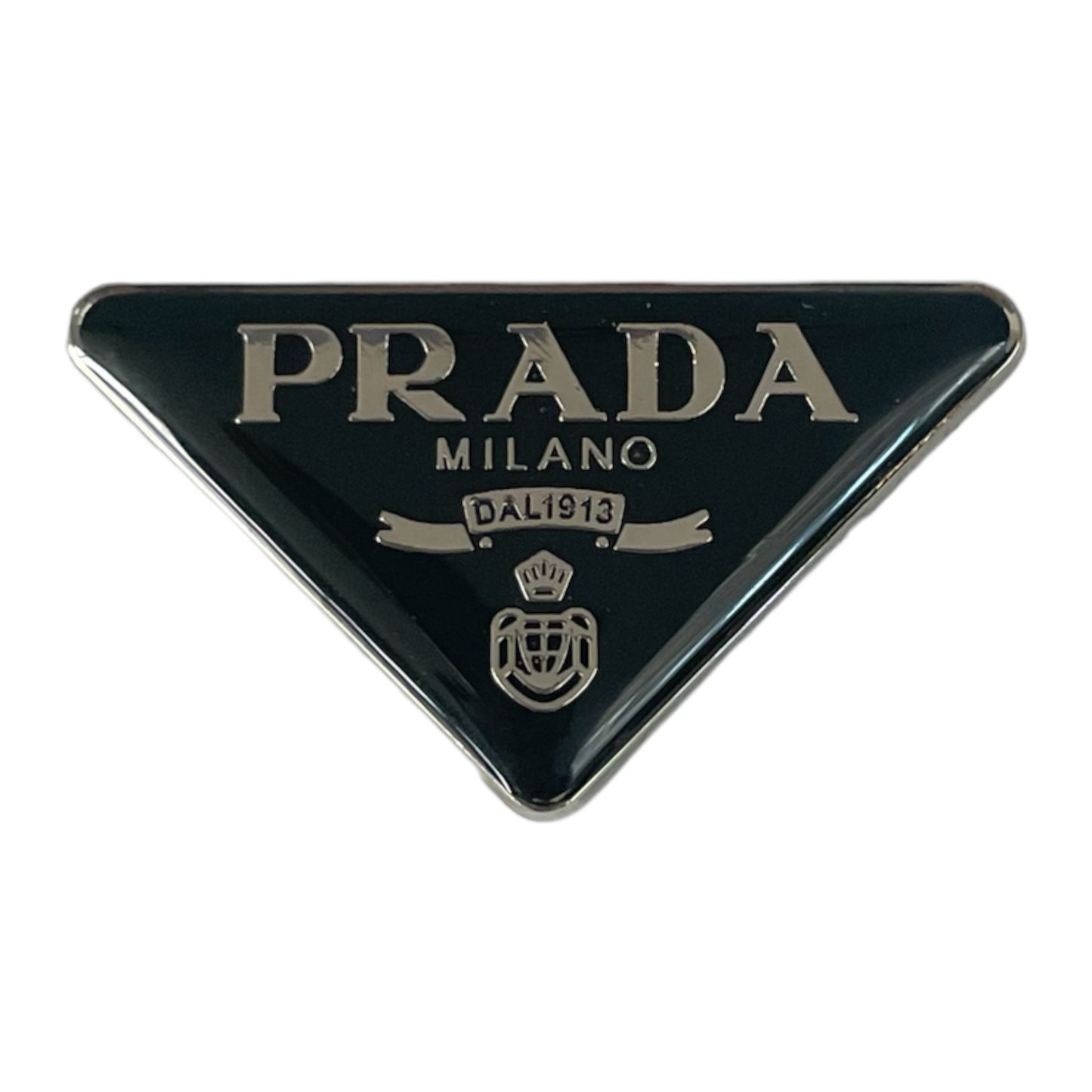 Prada brooche steel