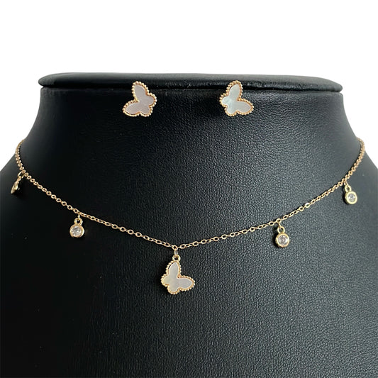 Golden butterfly set
