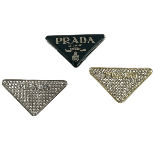 Prada brooche steel