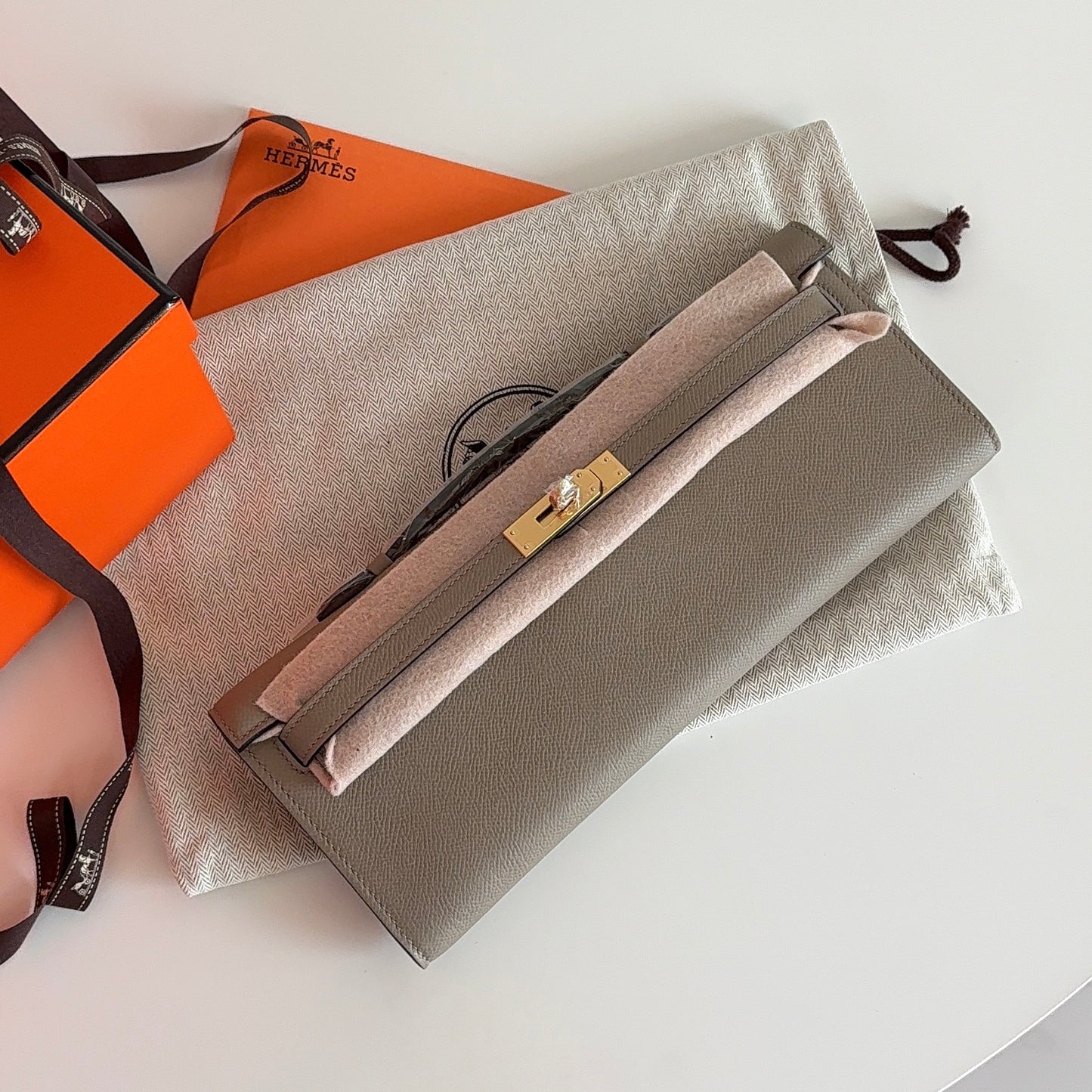 Hermes Kelly Cut Clutch