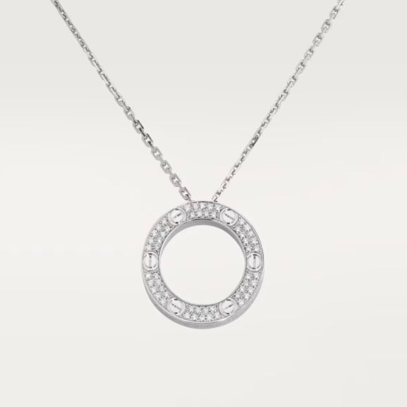 Love necklace full zircon