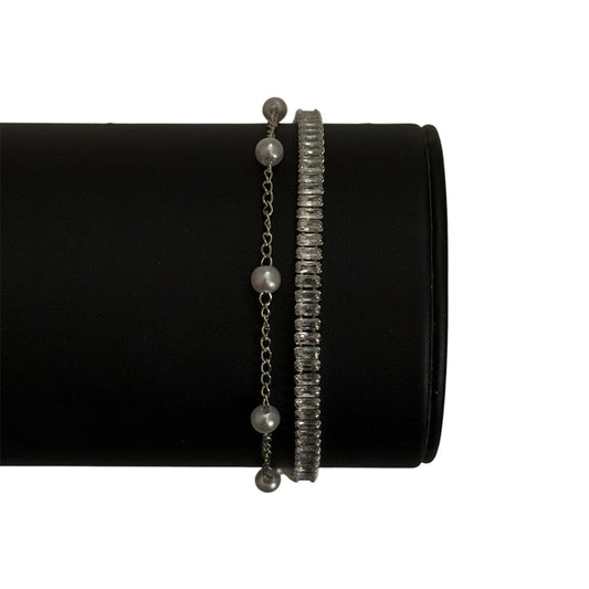Pearl & Tennis bracelet