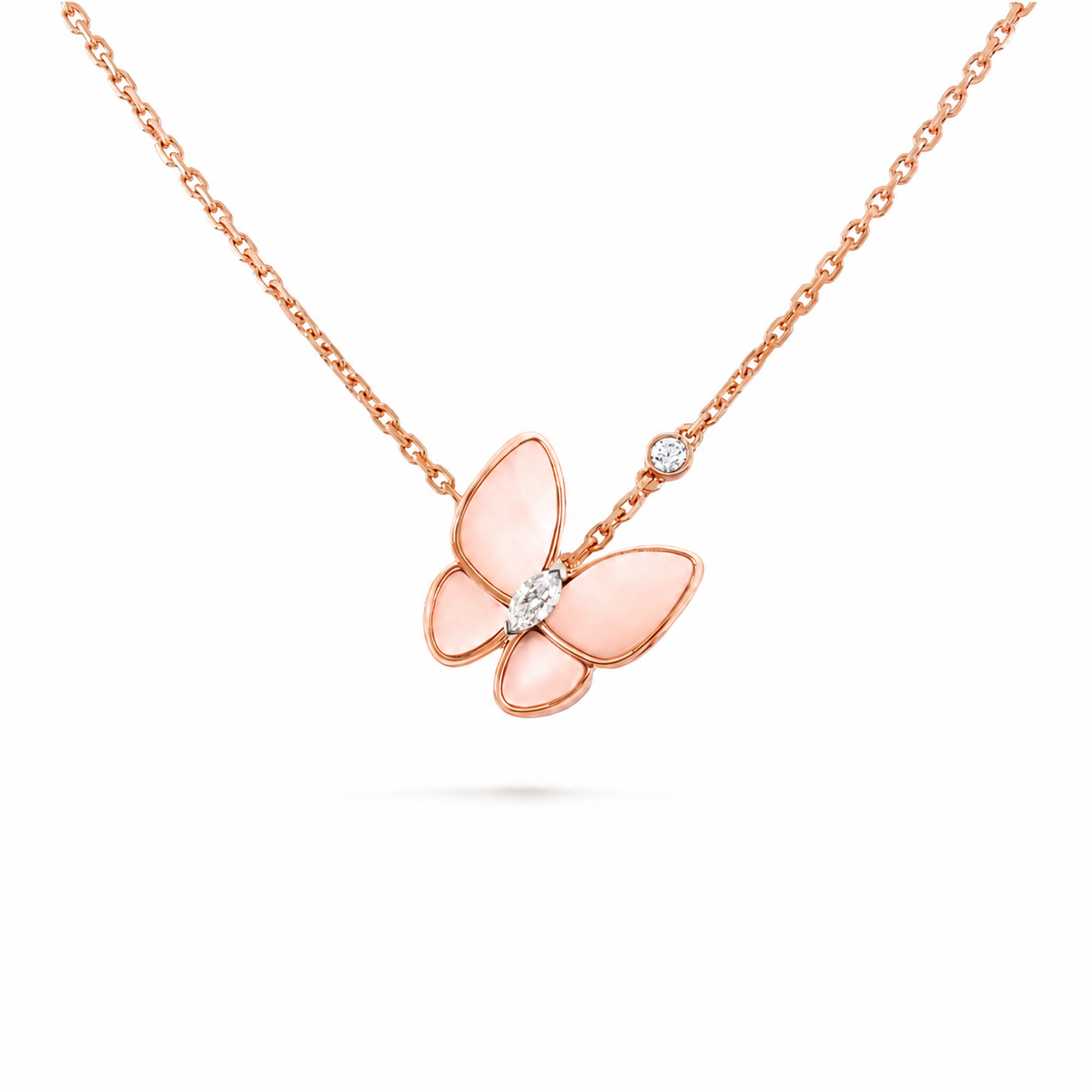 VCF Two Butterfly necklace