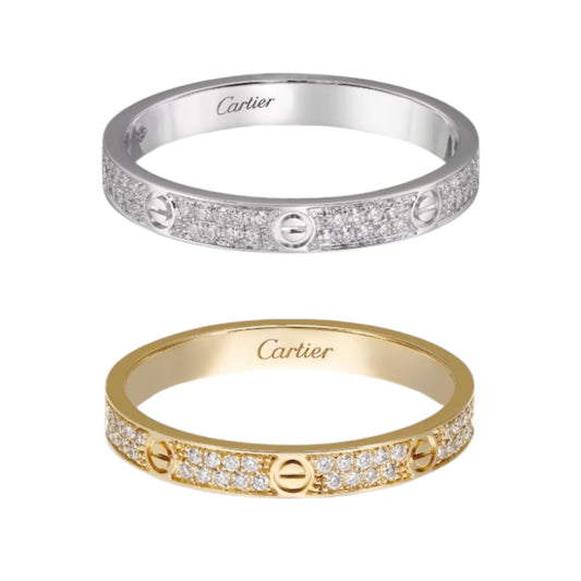 خاتم لوف فل زركون حجم صغير