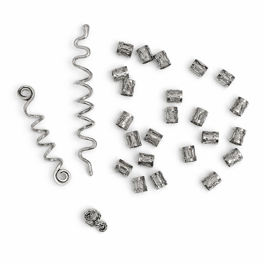 خواتم شعر فضي